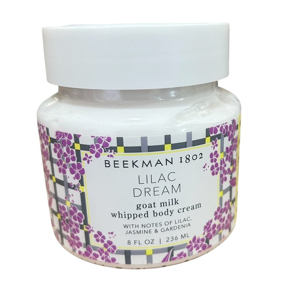 Beekman 1802 Lilac Dream Goat Milk Whipped Body Cream 8 oz. Jar NIP
